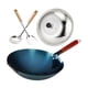 thumbnail image 4 of Sartén Wok Cómoda Con Mango De Madera Para Saltear, Ideal Para Cocinar En Casa, Diámetro De 30 Cm, 4 of 5