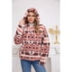 thumbnail image 1 of Polerón Polar Étnico Invierno Mujer Diseños Colores 6077, 1 of 6