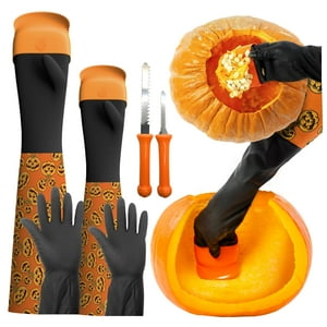 Halloween Moments - Kit De Tallado De Calabazas Con Forma De Guante Raspador De Calabazas Con Momentos De Halloween