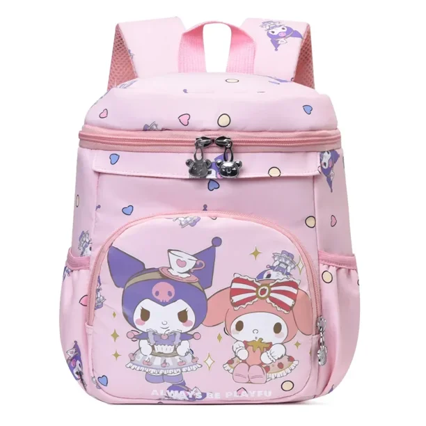 Fashionable Melody Backpack Cute Cartoon Kuromi Children's School Bag Large Capacity Student School Bag Birthday Gift Backpack