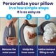 thumbnail image 2 of Almohada Sidney Sleep de espuma viscoelástica, tamaño queen, ajustable, tipo loft, 2 of 8