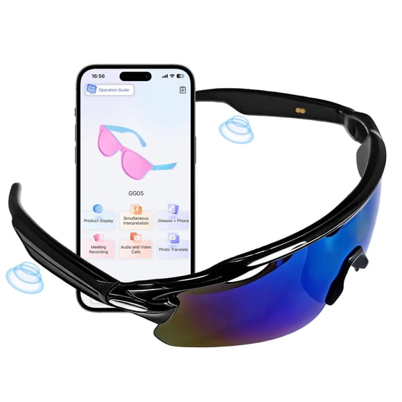 Lentes de audio inteligentes Zigtik Bluetooth 5.4 UV400 polarizados