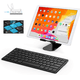 thumbnail image 3 of Teclado inalámbrico delgado, mini teclado inalámbrico de 2,4 GHz y 78 teclas con receptor USB para Windows 10/8/7/Vista/XP y Android, 3 of 8