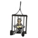 thumbnail image 4 of Screaming Animated Decorations Halloween Scary Talking Skull Cage Prisionero Con Capucha Jaula Espectro, 4 of 5