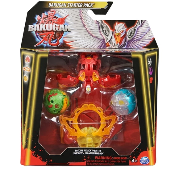 Bakugan Special Attack Ventri con humo y cabeza de martillo