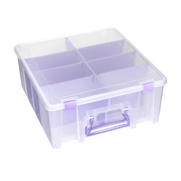 Caja de almacenamiento ArtBin Super Satchel con doble compartimento profundo