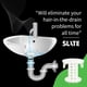 thumbnail image 4 of Protector de desagüe para lavabo que atrapa el cabello / colador / trampa TubShroom, 4 of 9