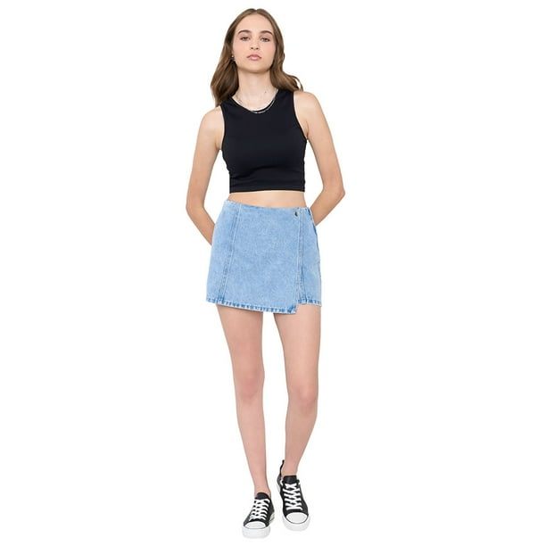 Short Mujer Skort Azul Claro Corona