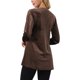 thumbnail image 3 of Elegante Top de Terciopelo para Mujer con Cuello en V y Mangas Largas para Ocasiones Casuales y Formales S Café, 3 of 6