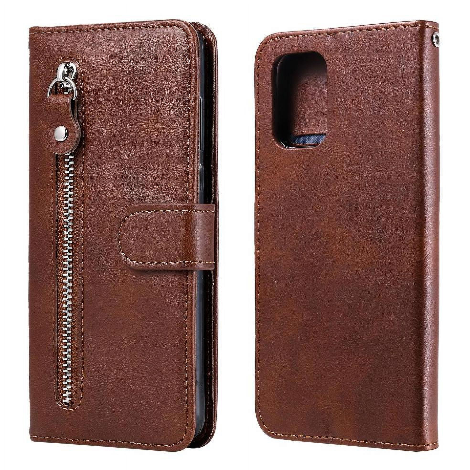 Gangxun - Funda Con Cremallera Para Xiaomi Redmi Note 10 5g, Carcasa Cartera De Cuero Pu Con Soporte Y Tarjetero