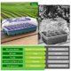 thumbnail image 2 of Charola para germinar semillas Sondiko con luz de cultivo, 80 celdas con domo, paquete de 2, 2 of 7