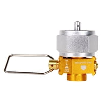 Magideal - Adaptador De Estufa De Camping, Válvula De Quemador De Palanca De Cambios, Conector De Gas Para Exteriores, Senderismo, Picnic, Pesca, Equipo De Mapp