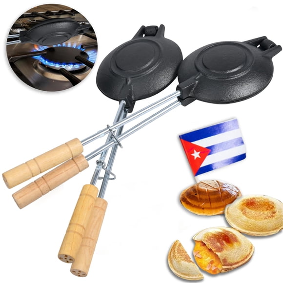Prensa para sándwiches TraditionTools, hierro fundido cubano original, x2