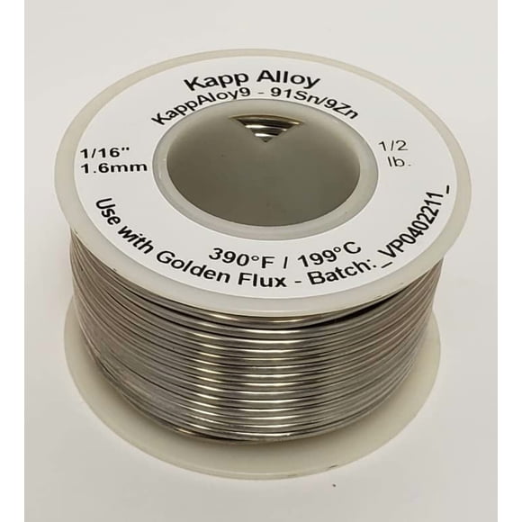 Soldadura de Aluminio Kapp Alloy 1,6 mm 1/16" 0,5 kg