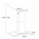 thumbnail image 5 of Campana Isla Gröner Inox Glass T90, 5 of 6