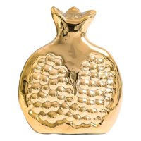 Genérico - Set 3 Escultura Figura Fruta Decoración Mesa Dorado Jhn