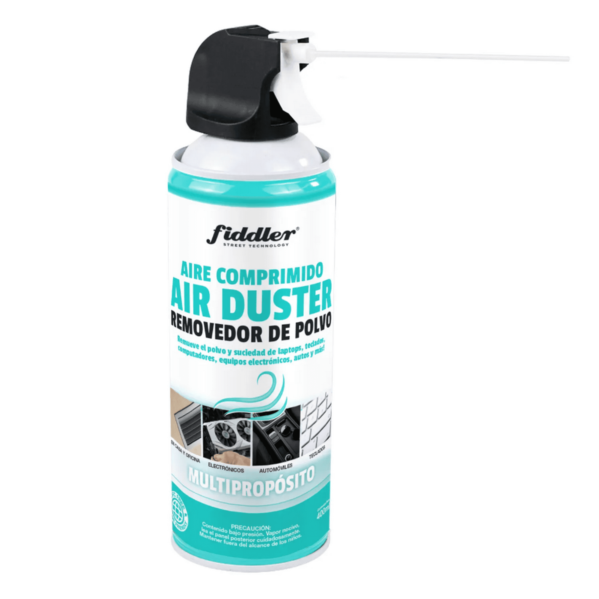 Fiddler - Aire Comprimido Spray Multipropósito Air Duster Limpieza Pc, 400ml