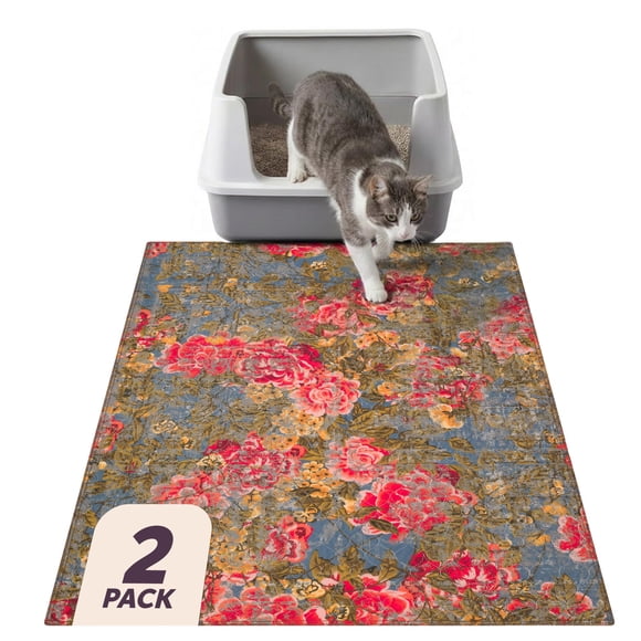 Alfombra para arena Lovewag Pets 91 × 122 cm 2 unidades Heirloom Rose