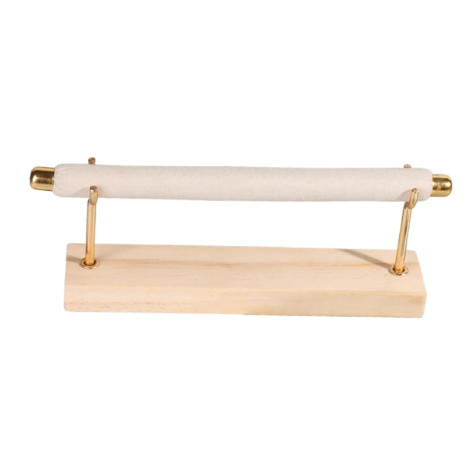 Magideal - Soporte Para Anillos, Base De Madera Multifuncional, Expositor De Joyas Desmontable, Estante Para Anillos Para Vitrina, Tienda, Exhibición, Tocador De 1 Nivel