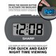 thumbnail image 5 of Reloj despertador Sharp SPC483CAMZ de plástico táctil con retroiluminación azul, 5 of 8