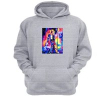 Genérico - Polerón Canguro Michael Jackson Gris Claro Talla Xs Unisex