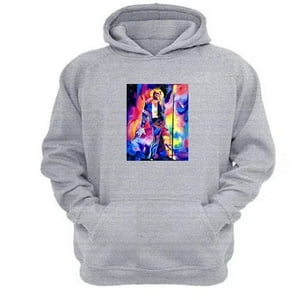 Genérico - Polerón Canguro Michael Jackson Gris Claro Talla Xl Unisex