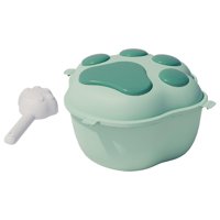 Ioensy - Contenedor De Almacenamiento De Alimentos Para Perros Con Tapa Dispensador De Alimentos Granos Caja De Arroz Verde