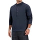 thumbnail image 4 of INSPIRE CHIC Camiseta Henley de Algodón para Hombre de Manga Larga con Botones, Camiseta Básica S Azul Marino, 4 of 6