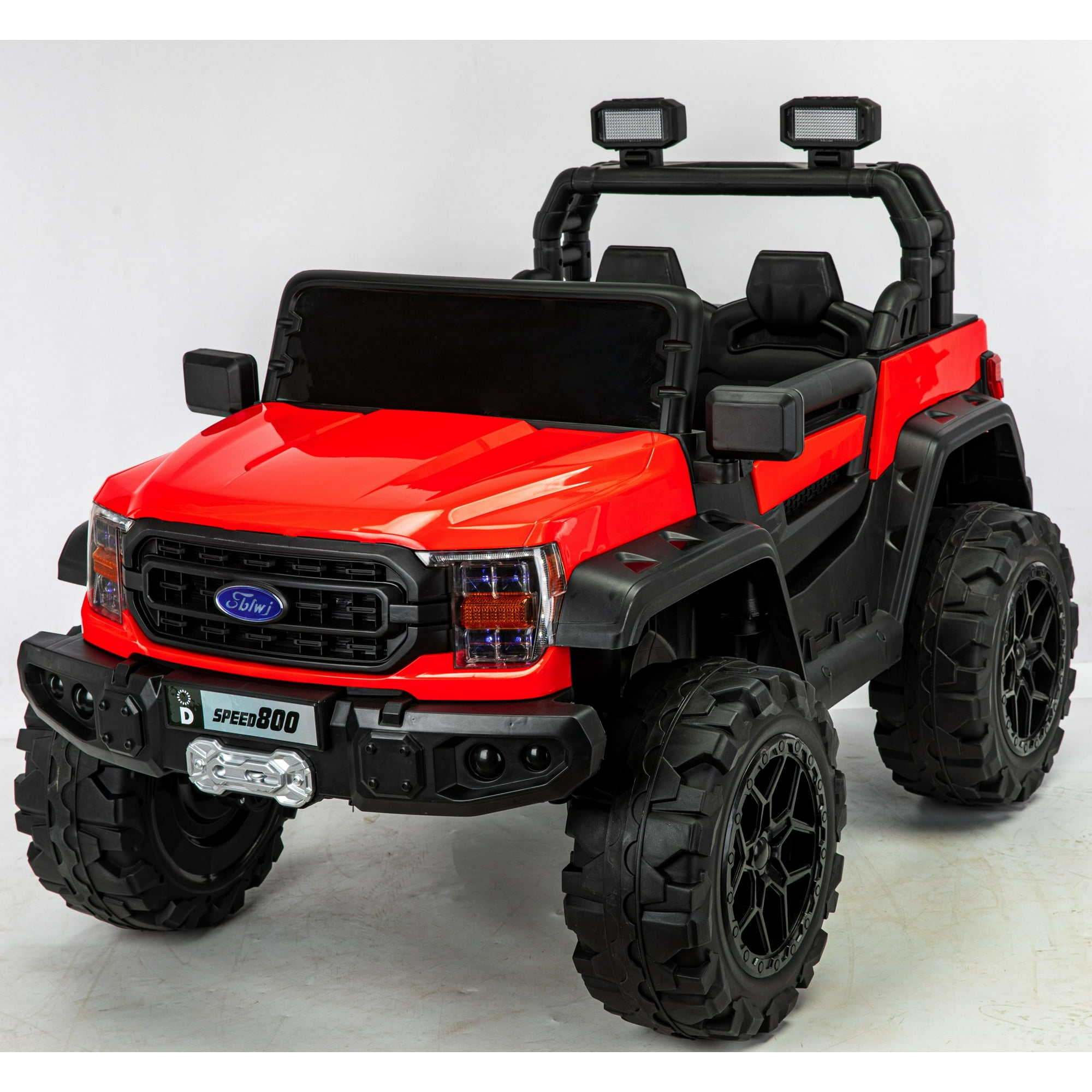 Abmtoys - Camioneta A Batería Xl Monster Truck 4x4 Real Rojo