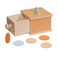 Magideal - Caja De Monedas De Madera Aprendizaje Temprano Educativo Mano Ojo Coordinación Juego De Caída De Monedas Habilidades Motoras Finas Para Niños Niños