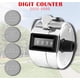 thumbnail image 2 of Contador de mano Tally Counter, paquete de 2, contador de vueltas manual mecánico de 4 dígitos con anillo de dedo, plateado, 2 of 5