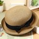 thumbnail image 3 of Sombrero para el sol, sombrero bombín de moda para mujer, sombreros de verano para el sol, sombrero de playa de paja, sombrero de paja tejido para exteriores, fiestas, playa, 3 of 7