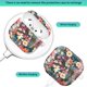 thumbnail image 2 of Funda LienWex para AirPod 4, suave con flores Gouache y llavero, 2 of 6