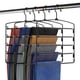 thumbnail image 1 of Perchas para pantalones Fontaines Luxury, 5 niveles, paquete de 4 unidades, metal negro, 1 of 7