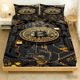 thumbnail image 1 of 3pcs Bitcoin Golden Pattern Print Three-Piece Set Soft And Skin-Friendly Polyester Fabric, 1 of 1