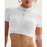 Flix Spa - Top Mujer Deportivo Ajuste Cómodo Cierre