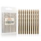 thumbnail image 1 of Brocas Luckyway M35 de Cobalto 3/16" Recubiertas de Titanio 10 Piezas, 1 of 6