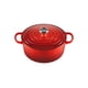 thumbnail image 1 of Horno holandés Le Creuset de hierro fundido esmaltado Signature, 5.5 L, color cereza, 1 of 5