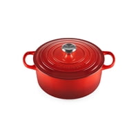 Horno Holandés Le Creuset De Hierro Fundido Esmaltado Signature, 5.5 L, Color Cereza