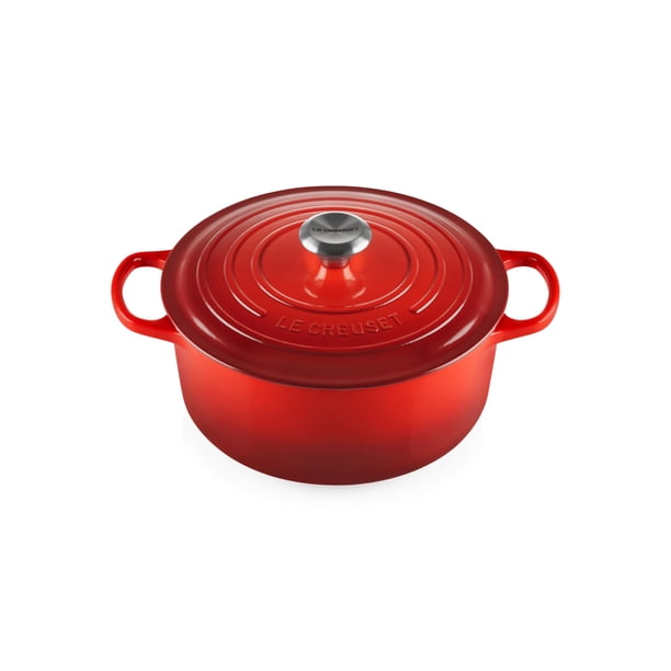 Horno holandés Le Creuset de hierro fundido esmaltado Signature, 5.5 L, color cereza