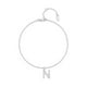 thumbnail image 1 of Pulsera HESHPAWS S925 Sterling Silver Initial A-Z Plata, 1 of 3