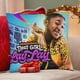 thumbnail image 4 of Esa Chica Lay Lay Fundas de almohada de terciopelo con tema, regalos de funda de almohada, decoración para el hogar, cojín de lanzar, regalo de cumpleaños para fans y parejas.66*66cm., 4 of 6