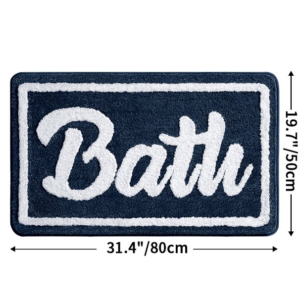 1pc Absorbent Non-Slip Bathroom Mat - Soft Plush Rug for Home and Bathroom - Machine Washable and Thickened Door Carpet - Perfect for Home Decor and Comfort