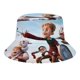 thumbnail image 1 of Gigantes de la Mancha Sombrero bucket para adultos, gorra de protección solar, sombrero de pescador plegable para viajes al aire libre, pesca y actividades de verano, 1 of 6