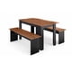 thumbnail image 1 of Juego de Comedor Diario 2 Banquetas Canela Negro 75.2x135x75 cm MDP Be Design, 1 of 5