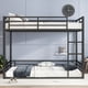 thumbnail image 1 of Metal Queen over Queen Bunk Bed for Teens and Adults,Space-Saving/Noise Reduced/No Box Spring Needed,Black, 1 of 3