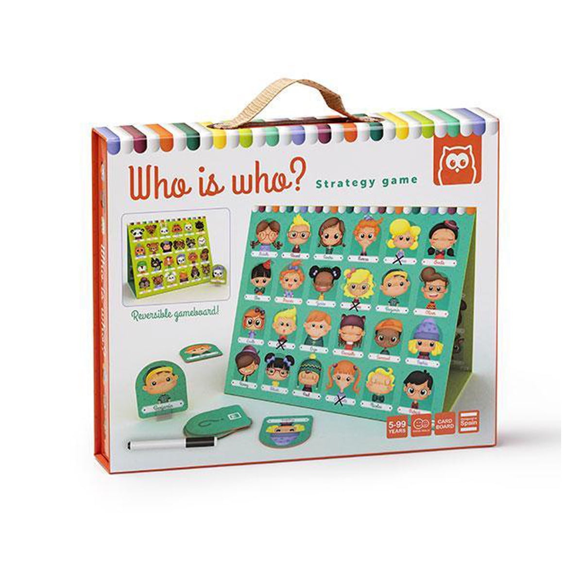 Gioco Chi è Chi? - Versione Spagnola (Juego Quien Es Quien), Gioco Da Tavolo Classico Per Bambini E Famiglie, Indovina Il Personaggio