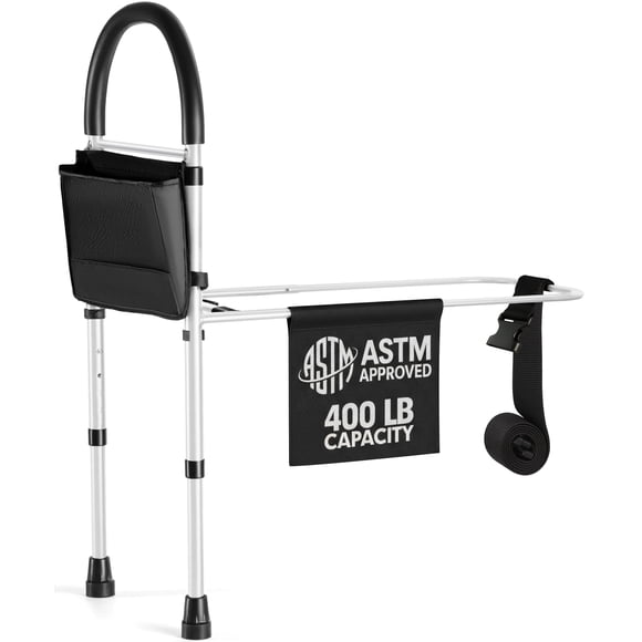 Barra de Asistencia para Cama Medical King con Altura Ajustable y Almacenamiento