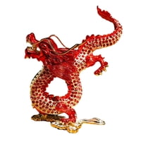 Bothyi - Escultura Animal Escultura Del Dragón Para Los Festivales De Primavera Gabinete De Entrada Escritorio Rojo