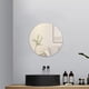 thumbnail image 3 of Espejo de pared redondo de 2 piezas, espejo acrílico autoadhesivo grande, espejo redondo adhesivo, espejo decorativo para baño de 30 cm para decoración del hogar Lumten, 3 of 5